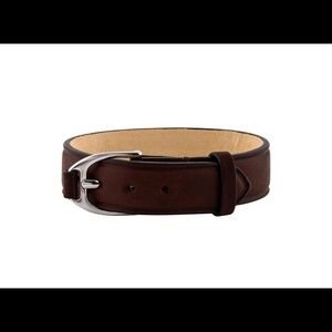 Longchamp Brown Leather Bracelet.